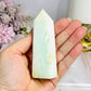 Natural Chrysoprase Tower (imperfections are part of her) 8.5cm