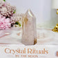 Rare Dentrictic Leaf Rose Quartz Tower 7cm