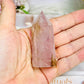 Rare Dentrictic Leaf Rose Quartz Tower 7cm