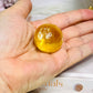 High Grade Honey Calcite Sphere on Stand 7cm