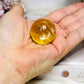 High Grade Honey Calcite Sphere on Stand 7cm