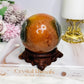 Large Polychrome Jasper Sphere on Stand 746g
