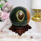 Large Polychrome Jasper Sphere on Stand 746g