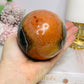 Large Polychrome Jasper Sphere on Stand 746g