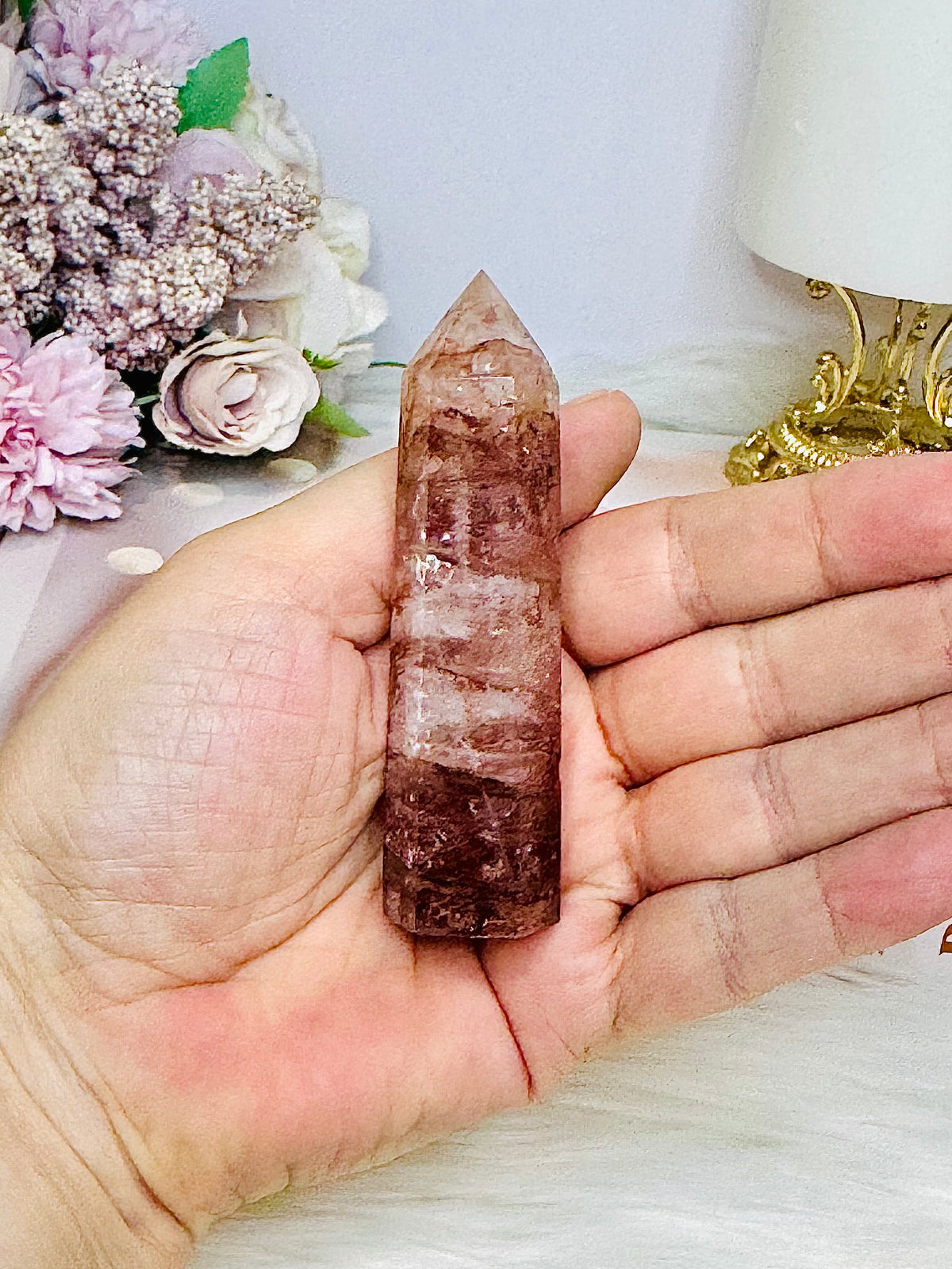 Fire Quartz Tower 8.5cm