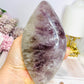 Large Amethyst Carved Marquise | Evil Eye 15.5cm 721g On Stand