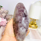 Large Amethyst Carved Marquise | Evil Eye 15.5cm 721g On Stand