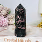 Chunky Rhodonite Tower 10cm