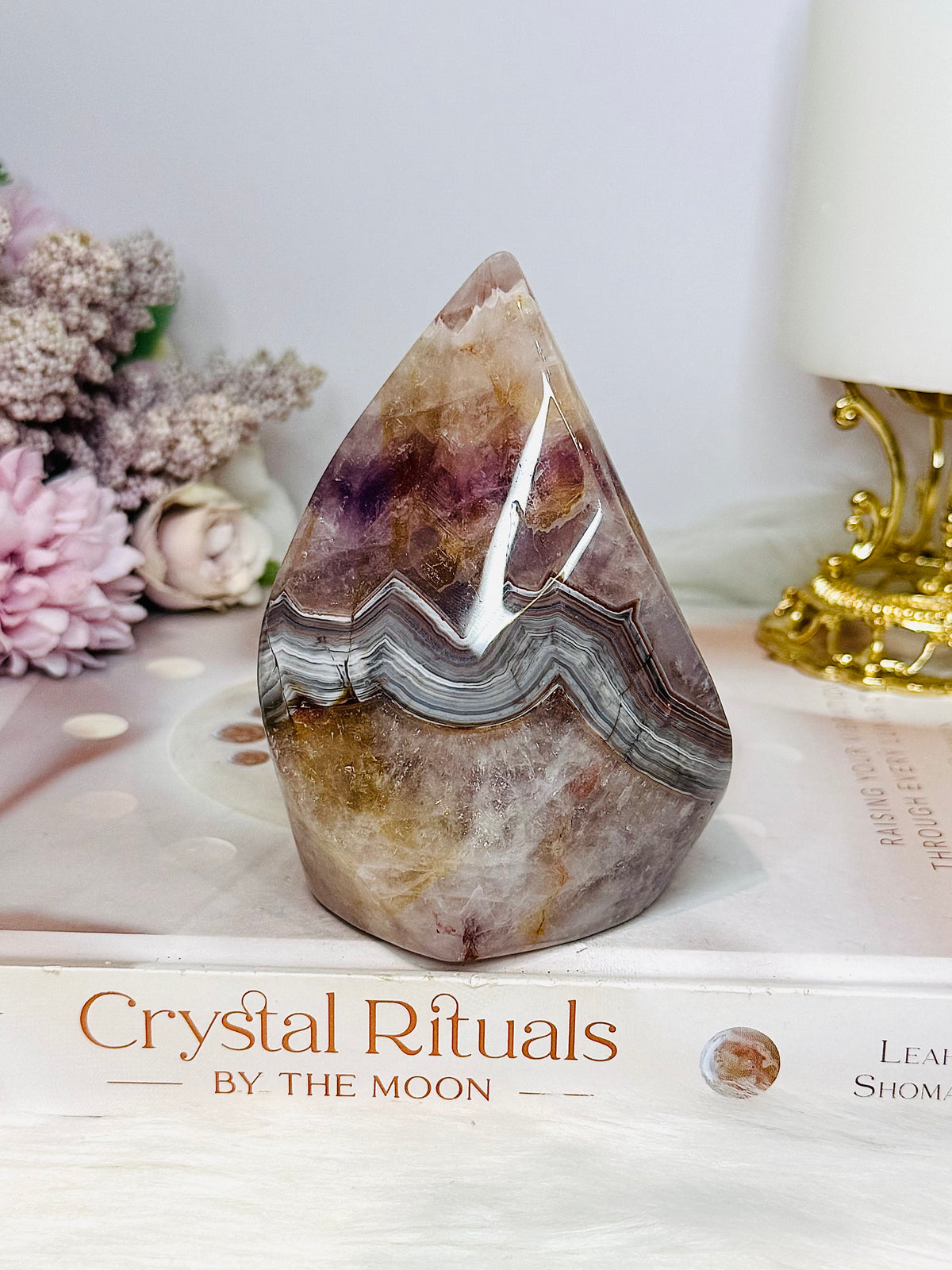 Chevron Amethysy Freeform 10cm 441g