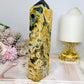 Large Orbicular Ocean Jasper Druzy Tower 18cm 531g