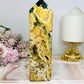 Large Orbicular Ocean Jasper Druzy Tower 18cm 531g