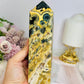 Large Orbicular Ocean Jasper Druzy Tower 18cm 531g
