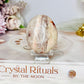 Pink Aragonite Druzy Palm Stone (stand not included)