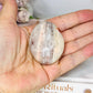Pink Aragonite Druzy Palm Stone (stand not included)