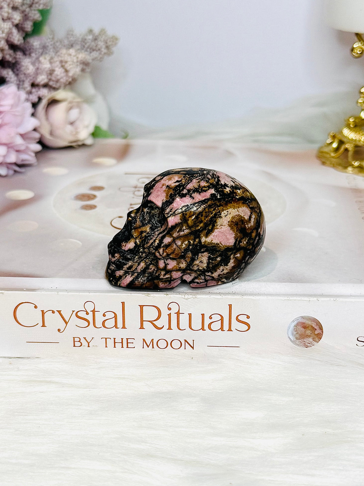 Pink Rhodonite Skull 5.5cm