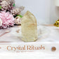 High Grade Golden Healer Tower with Rainbows 7cm