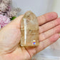 High Grade Golden Healer Tower with Rainbows 7cm