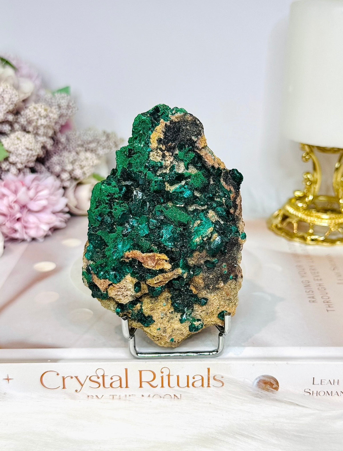 Rare Collectors Piece ~ Green Dioptase Specimen 176g