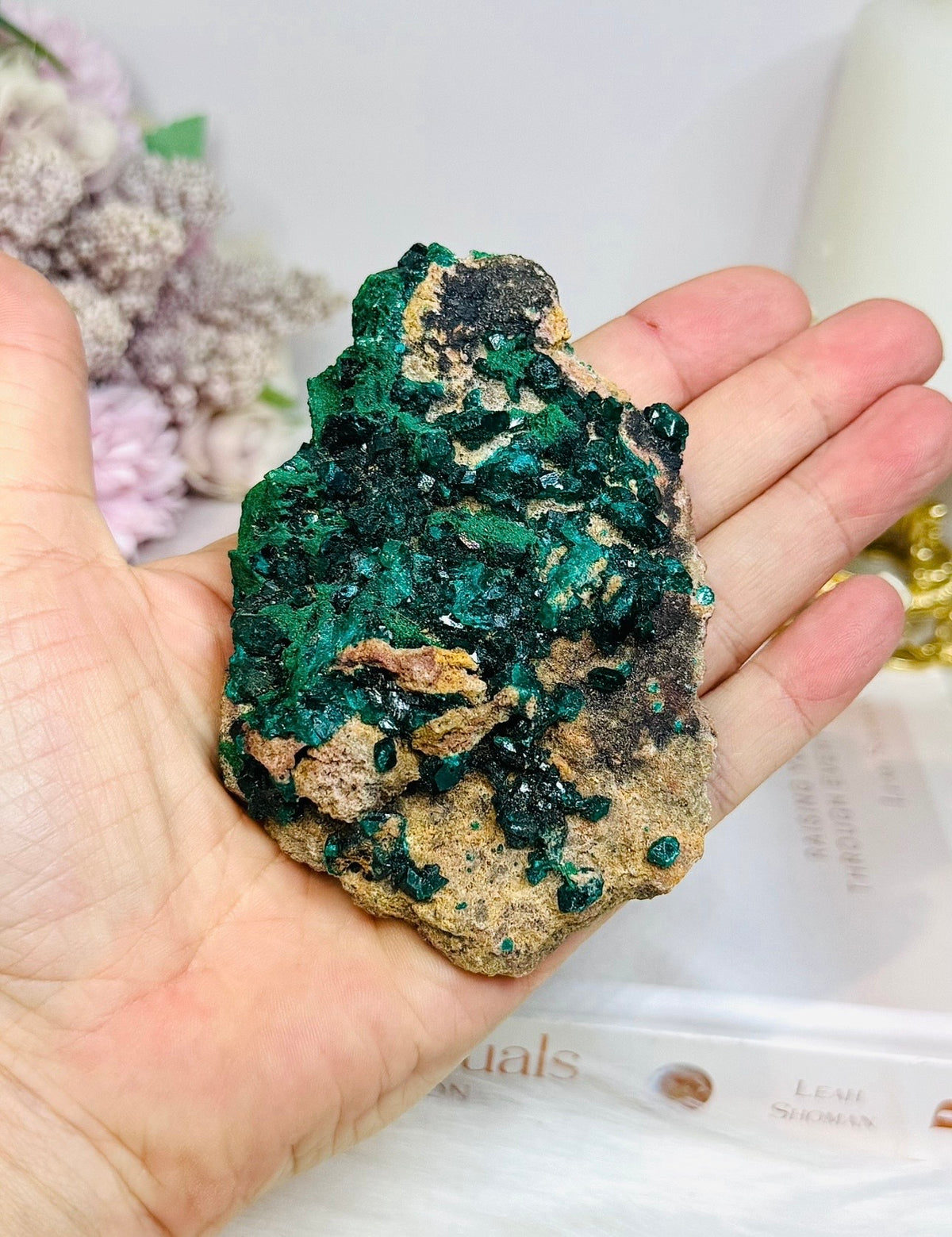Rare Collectors Piece ~ Green Dioptase Specimen 176g
