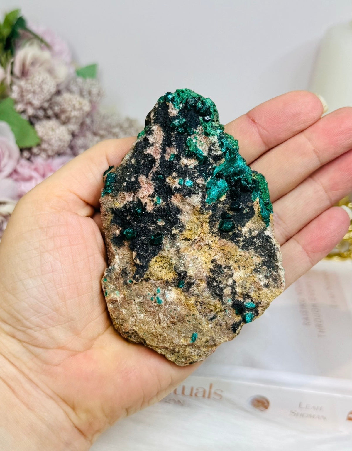 Rare Collectors Piece ~ Green Dioptase Specimen 176g