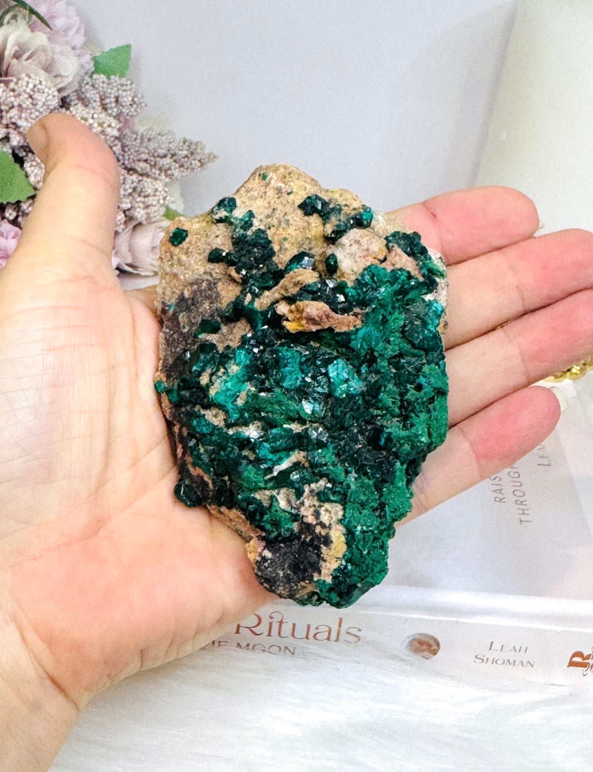 Rare Collectors Piece ~ Green Dioptase Specimen 176g