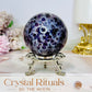 High Grade Chevron Amethyst Sphere On Stand 275g