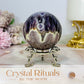 High Grade Chevron Amethyst Sphere On Stand 275g