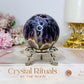 High Grade Chevron Amethyst Sphere On Stand 275g