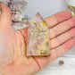 Rare Dentrictic Leaf Rose Quartz Tower 7cm