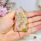 Rare Dentrictic Leaf Rose Quartz Tower 7cm