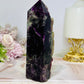 Large High Grade Druzy Fluorite Tower 471g 14cm