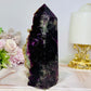 Large High Grade Druzy Fluorite Tower 471g 14cm