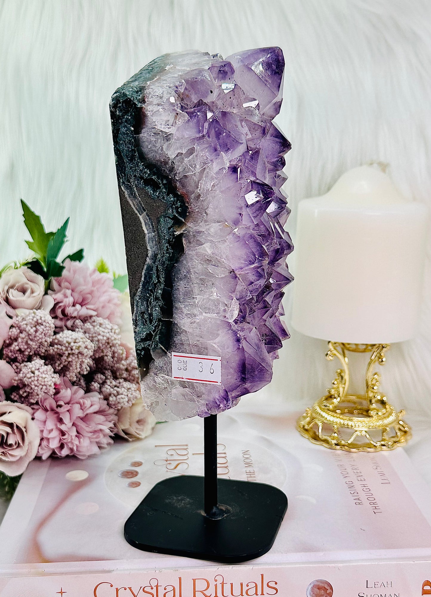 WOW!!!! Classy & Fabulous Large 1.4KG 22cm High Grade Chunky Amethyst Agate Cluster On Stand From Brazil ~ A Truly Exquisite Piece