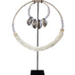 Huge Round Boho Shell Necklace On Stand 40cm x 40cm Just Beautiful