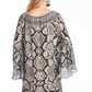 Stunning New CZARINA Desert Snake Frill Crystal Embellished Dress