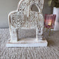 Gorgeous White Wash Wood Carved Trojan Horse 30cm