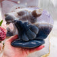 INCREDIBLE HUGE 2.49KG DRUZY AGATE AMETHYST LION HEAD CARVING - ABSOLUTE MASTERPIECE!!! $899 x