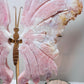 The Biggest & Most Glorious Pink Amethyst Druzy Butterfly From Brazil. Wings Alone are 29cm Tall, On Stand Approx 40cm Tall Weighing 1.55Kg (On Stand) Absolutely Perfect & Incredible